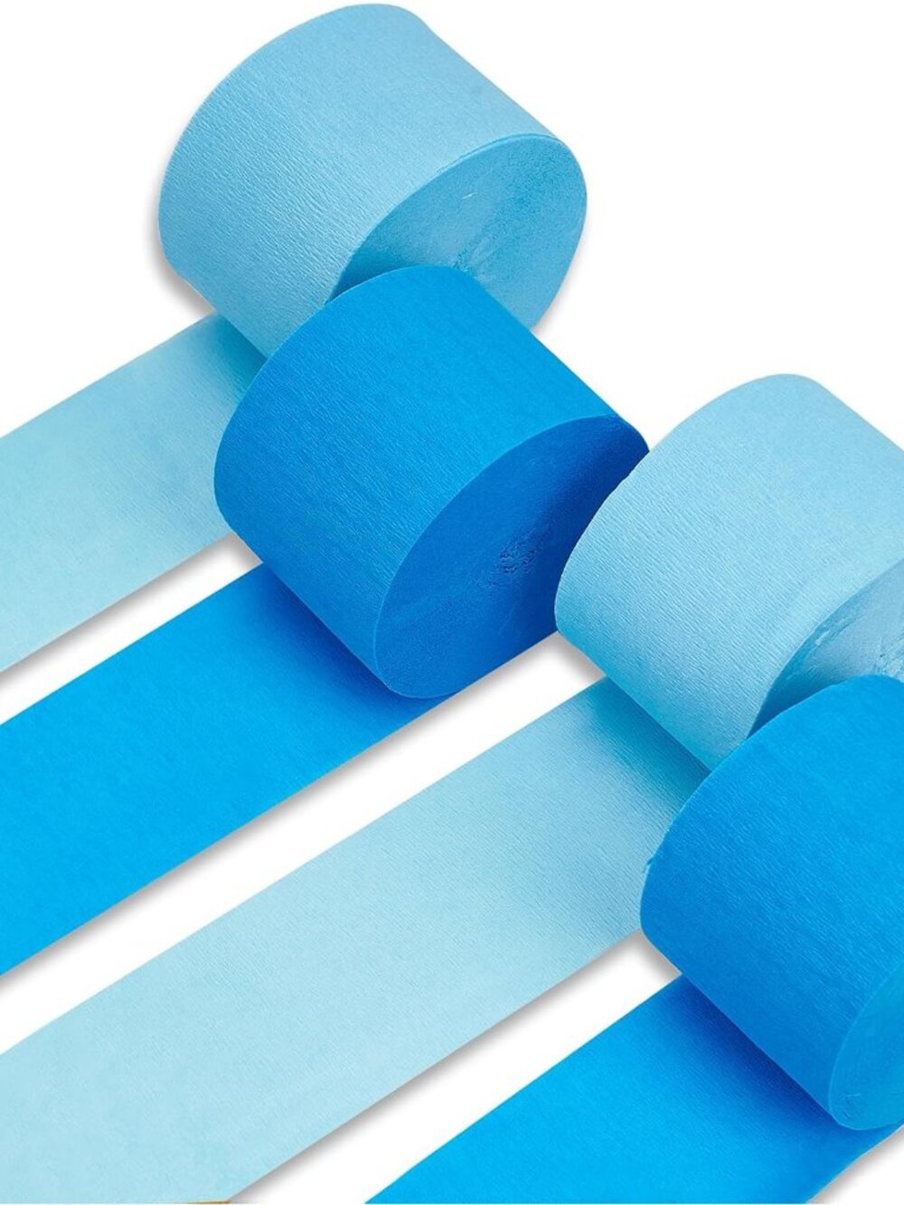 Blue Crepe Paper 4pcs 328 FT Light Sky Blue Streamers